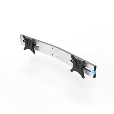 Dual Monitor Arm - Heavy Duty with Switch Wing - WRS (WITH rotation stop)