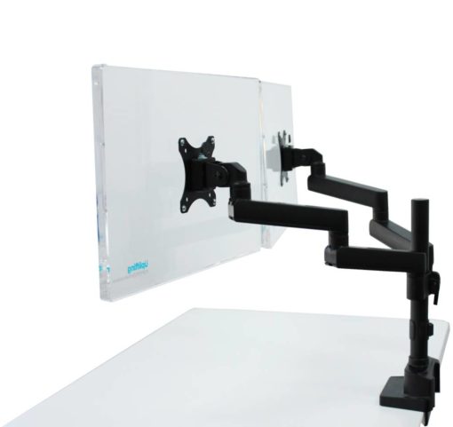 Actiflex II Dual Static Monitor Arms and Mount 1