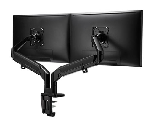 Dual monitor mount arm