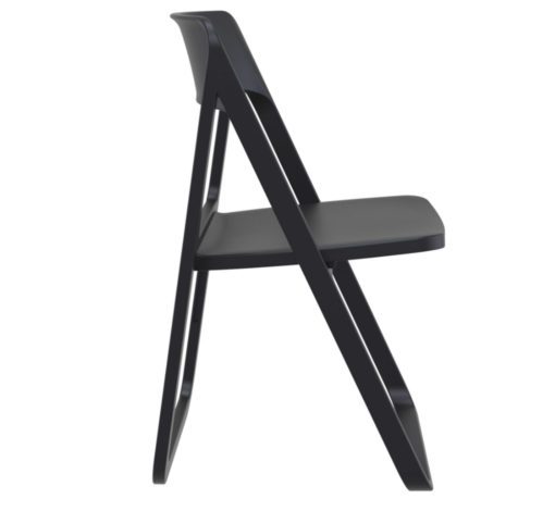 Banca Foldable chair black side