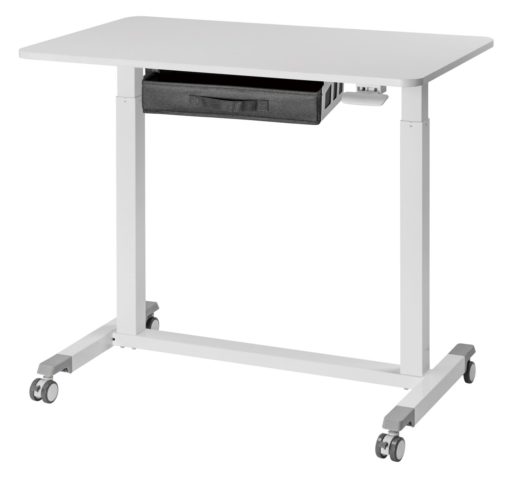 Tommy White pneumatic height adjustable desk