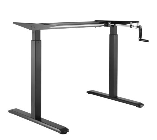 Lima height adjustable desk frame black